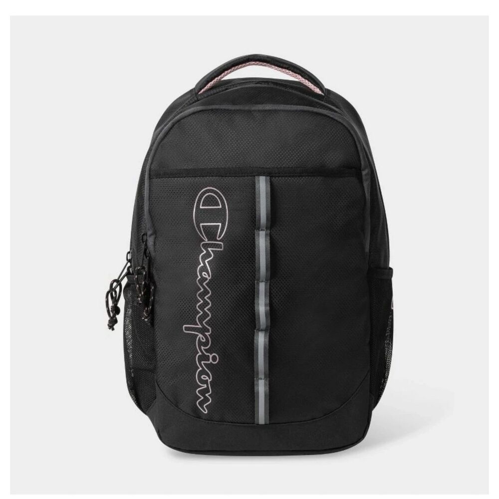 NWT Champion Center Backpack - Black with Laptop Sleeve - 18"